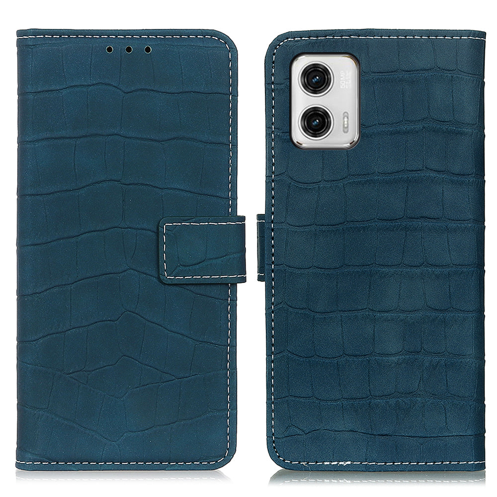 For Motorola Moto G73 5G Flip Leather Phone Case Wallet Stand Crocodile Texture Anti-scratch Cell Phone Cover For Motorola Moto G73 5G Flip Leather Phone Case Wallet Stand Crocodile Texture Anti-scratch Cell Phone Cover